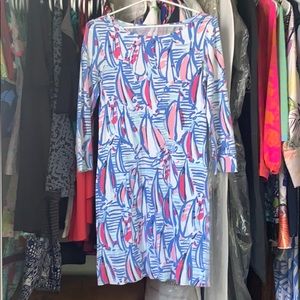 Lilly Pulitzer red right returning dress